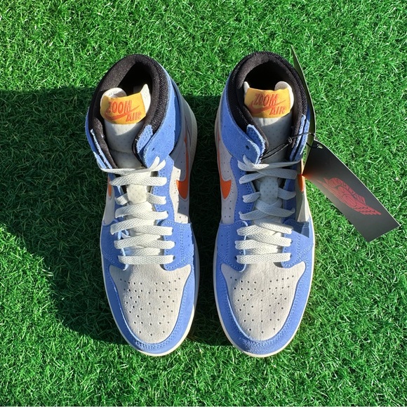 Jordan 1 High Zoom Air Comfort 2 Royal Pulse / Alpha Orange - Picture 5 of 12